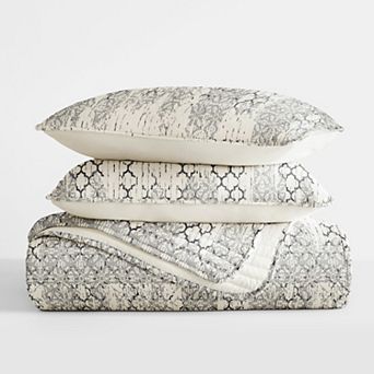 Urban Loft's Reversible 3 pc Quilt Set For King And Queen Beds