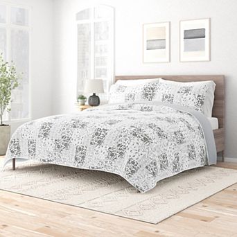 Urban Loft's Reversible 3 pc Quilt Set For King And Queen Beds
