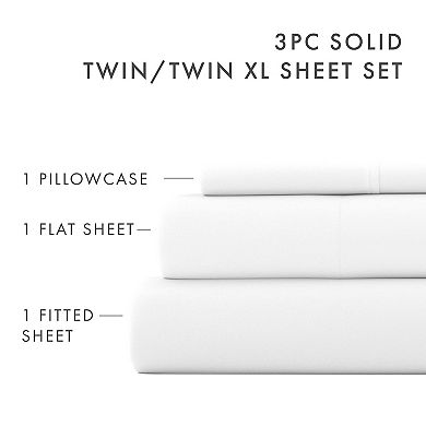 Urban Loft's 4pc Solid Essential Colors Ultra Soft Bed Sheet Set