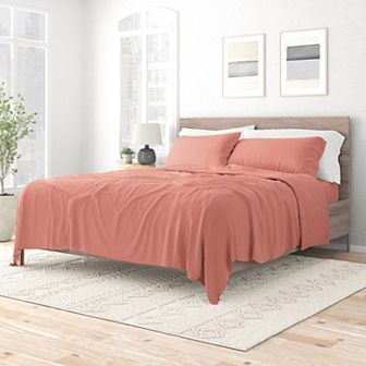 Urban Loft's 4 pc Solid Essential Colors Ultra Soft Bed Sheet Set