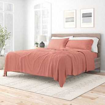 Urban Loft's 4 pc Solid Essential Colors Ultra Soft Bed Sheet Set