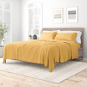 Urban Loft's 4 pc Solid Essential Colors Ultra Soft Bed Sheet Set