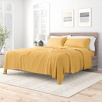 Urban Loft's 4 pc Solid Essential Colors Ultra Soft Bed Sheet Set