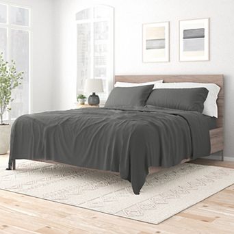 Urban Loft's 4 pc Solid Essential Colors Ultra Soft Bed Sheet Set