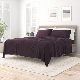 Urban Loft's 4 pc Solid Essential Colors Ultra Soft Bed Sheet Set