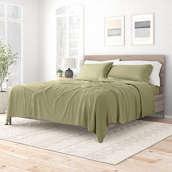 Urban Loft's 4 pc Solid Essential Colors Ultra Soft Bed Sheet Set