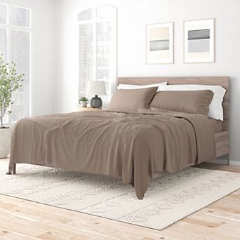 Urban Loft's 4 pc Solid Essential Colors Ultra Soft Bed Sheet Set