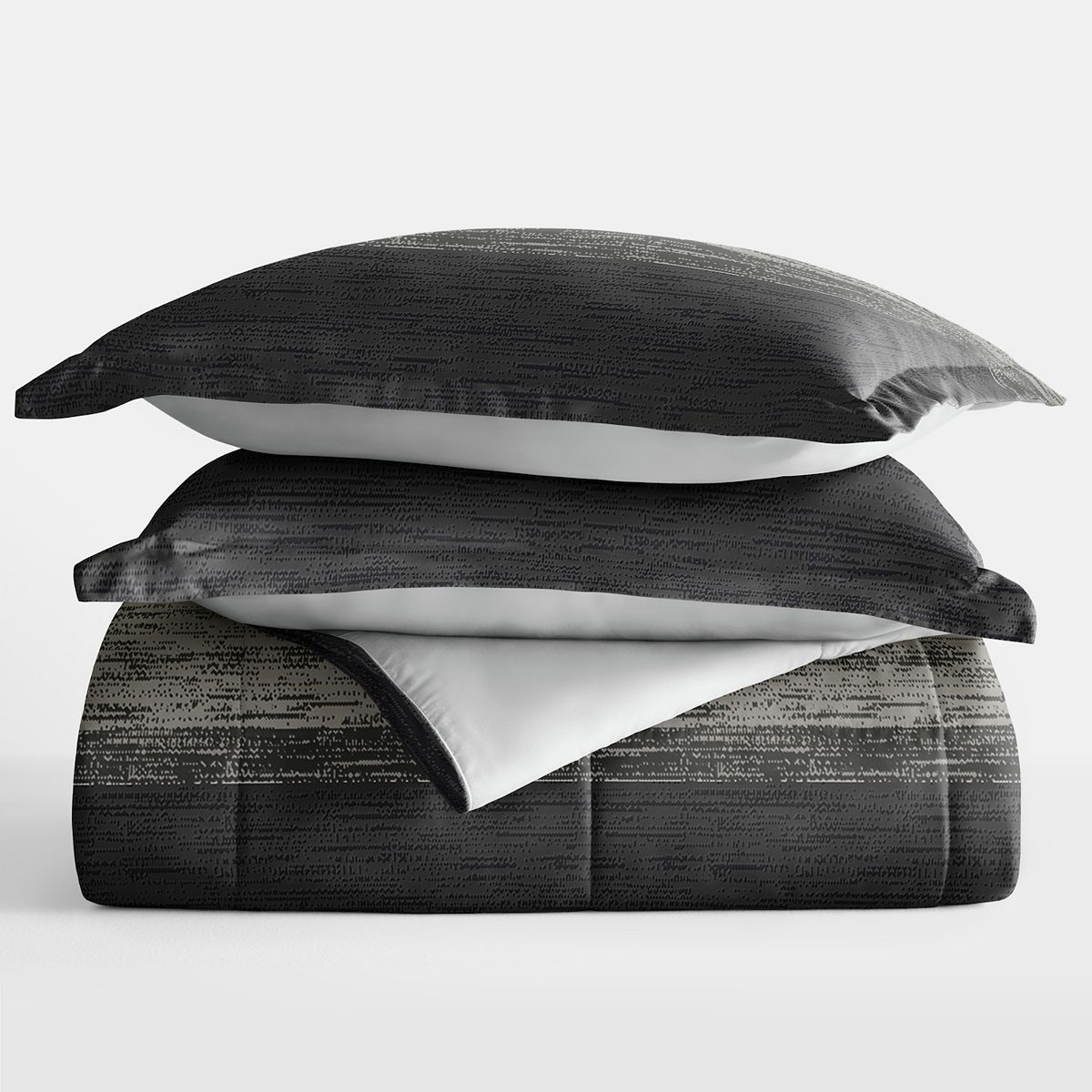 Urban Loft's Lightweight Reversible Down-alternative Comforter Set - Ombre Gray, KING/CK