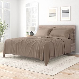 Urban Loft's Solid Essential Colors Bed Sheet Set With Extra Pillowcases