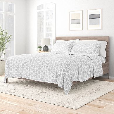 Urban Loft's 4pc Classic Essential Patterns Premium Softness Bed Sheet Set