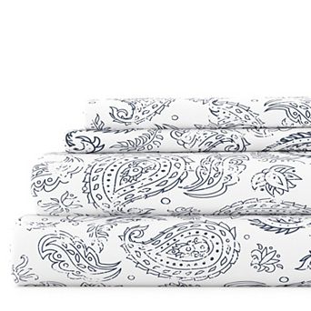 Urban Loft's 4 pc Classic Essential Patterns Premium Softness Bed Sheet Set