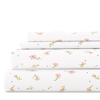 Urban Loft's 4 pc Classic Essential Patterns Premium Softness Bed Sheet Set