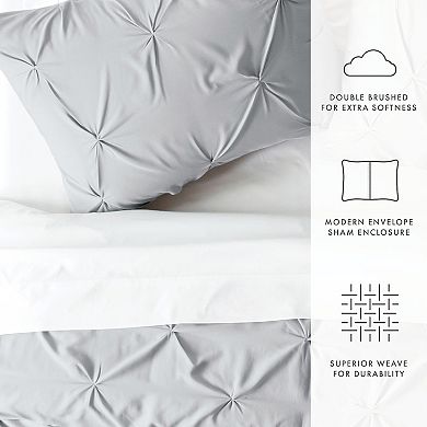 Urban Loft's 3pc Luxury Pinch Pleat Duvet Cover Home Bedding Set