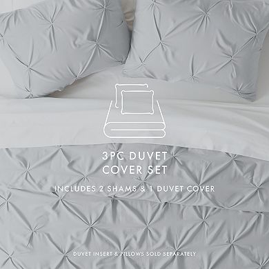 Urban Loft's 3pc Luxury Pinch Pleat Duvet Cover Home Bedding Set