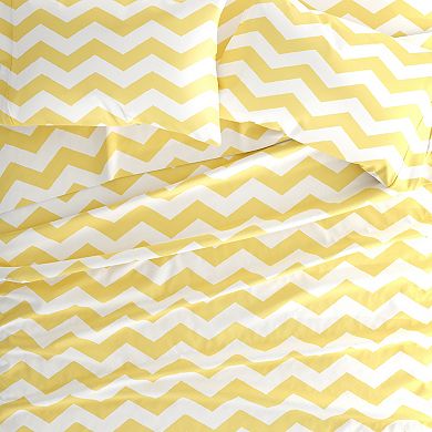 Urban Loft's 4pc Geometric Patterns Premium Softness Bed Sheet Set