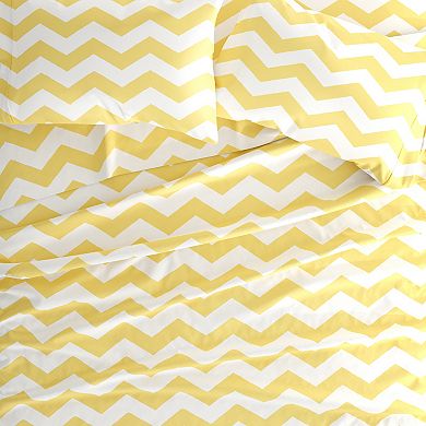 Urban Loft's 4pc Geometric Patterns Premium Softness Bed Sheet Set