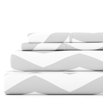 Urban Loft's 4 pc Geometric Patterns Bed Sheet Set