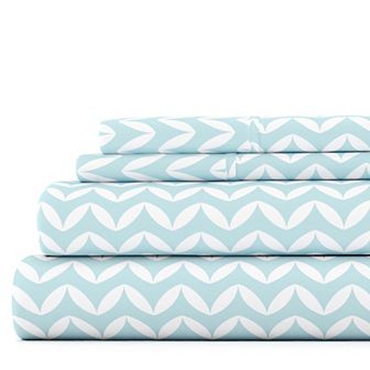 Urban Loft's 4 pc Geometric Patterns Premium Softness Bed Sheet Set