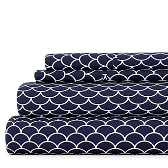 Urban Loft's 4 pc Geometric Patterns Bed Sheet Set