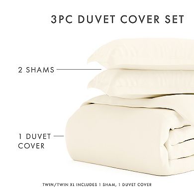 Urban Loft's 3pc Solid Essential Colors Duvet Cover Bed Set With Shams