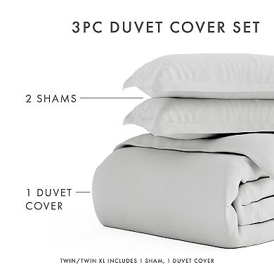 Urban Loft's 3pc Solid Essential Colors Duvet Cover Bed Set With Shams