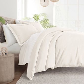 Urban Loft's 3 pc Solid Essential Colors Duvet Cover Bed Set With Shams