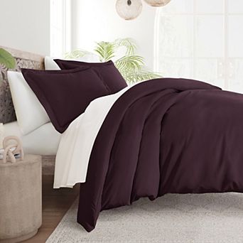 Urban Loft's 3 pc Solid Essential Colors Duvet Cover Bed Set With Shams