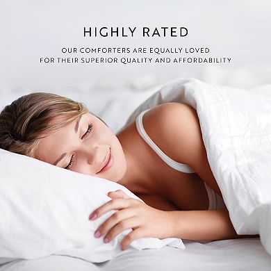 Urban Loft's Lightweight Comforter Reversible Down Alternative Set In Solid Colors