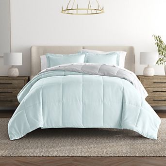 Urban Loft's Lightweight Comforter Reversible Down Alternative Set In Solid Colors