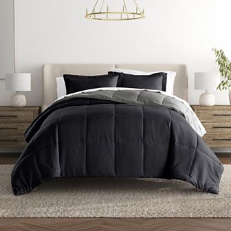 Urban Loft's Lightweight Comforter Reversible Down Alternative Set In Solid Colors