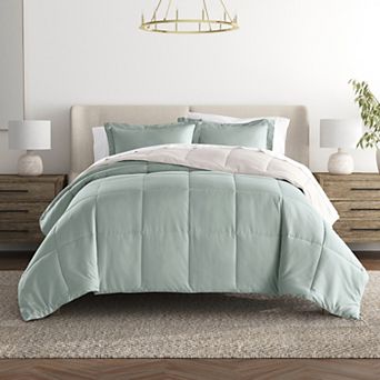 Urban Loft's Lightweight Comforter Reversible Down Alternative Set In Solid Colors