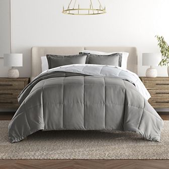 Urban Loft's Lightweight Comforter Reversible Down Alternative Set In Solid Colors