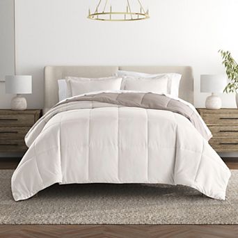 Urban Loft's Lightweight Comforter Reversible Down Alternative Set In Solid Colors