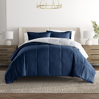 Urban Loft's Lightweight Comforter Reversible Down Alternative Set In Solid Colors