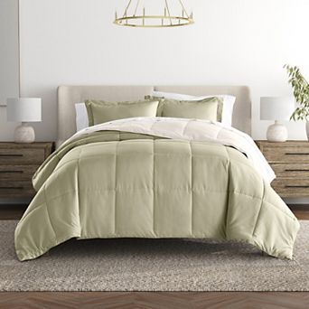 Urban Loft's Lightweight Comforter Reversible Down Alternative Set In Solid Colors