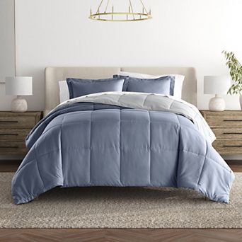 Urban Loft's Lightweight Comforter Reversible Down Alternative Set In Solid Colors