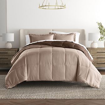 Urban Loft's Lightweight Comforter Reversible Down Alternative Set In Solid Colors