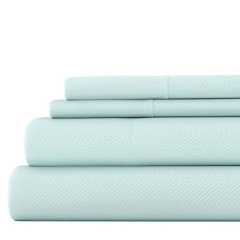 Urban Loft's 4 pc Super Soft Embossed Texture Bed Sheet Set