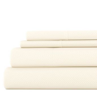 Urban Loft's 4 pc Super Soft Embossed Texture Bed Sheet Set
