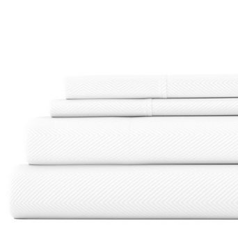 Urban Loft's 4 pc Super Soft Embossed Texture Bed Sheet Set