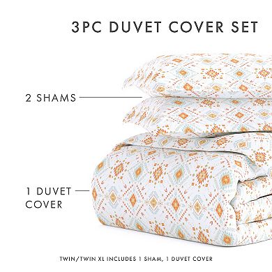 Urban Loft's Wrinkle-resistant Bohemian Patterns 3pc Duvet Bedding Set