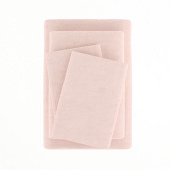 Urban Loft's Cotton Solid Deep Pocket Flannel Sheet Set - Easy Care, Wrinkle Resistant