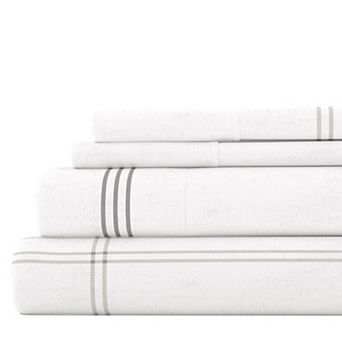 Urban Loft's Organic Cotton Deep Pocket Flannel Sheet Set - Easy Care, Wrinkle Resistant