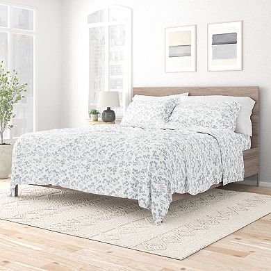 Urban Loft's 4pc Floral Farmhouse Patterns Premium Softness Sheet Set