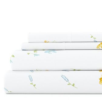 Urban Loft's 4 pc Floral Farmhouse Patterns Premium Softness Sheet Set