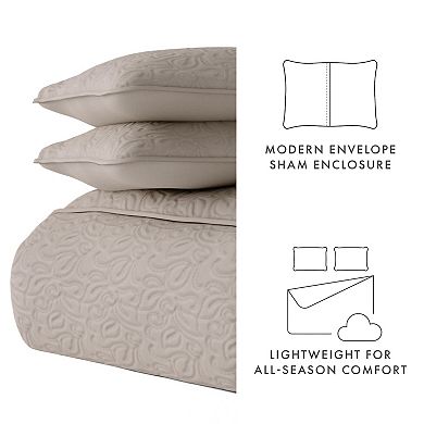 Lightweight & Breatheable 3pc Modern Quilt Set - Urban Loft