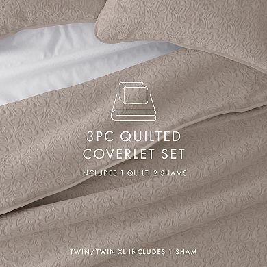 Lightweight & Breatheable 3pc Modern Quilt Set - Urban Loft