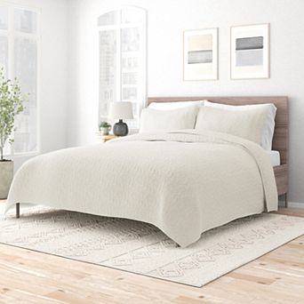 Lightweight & Breatheable 3 pc Solid Stitch Quilt Set - Urban Loft