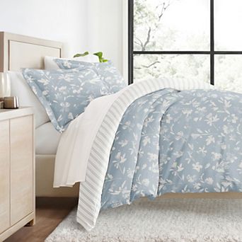 Urban Loft's 3 pc Garden Farmhouse Patterns Duvet Cover Bed Set With Shams