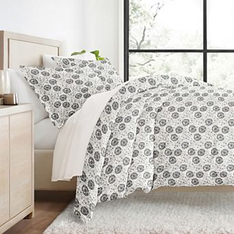 Urban Loft's 3 pc Garden Farmhouse Patterns Duvet Cover Bed Set With Shams